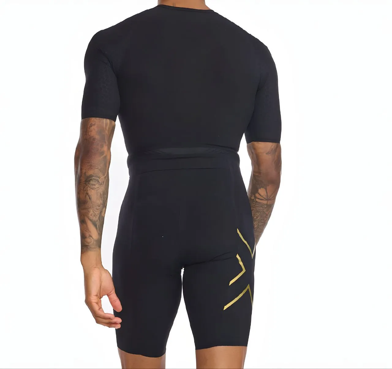 2XU Men's Black Project X Sleeved Triathlon Suit #MT4378d Large NWT