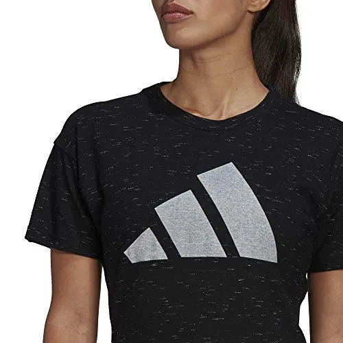 adidas womens Win 2.0 Tee Black Melange 1X
