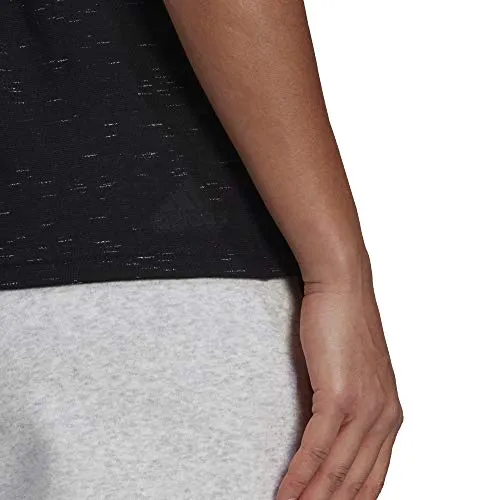 adidas womens Win 2.0 Tee Black Melange 1X