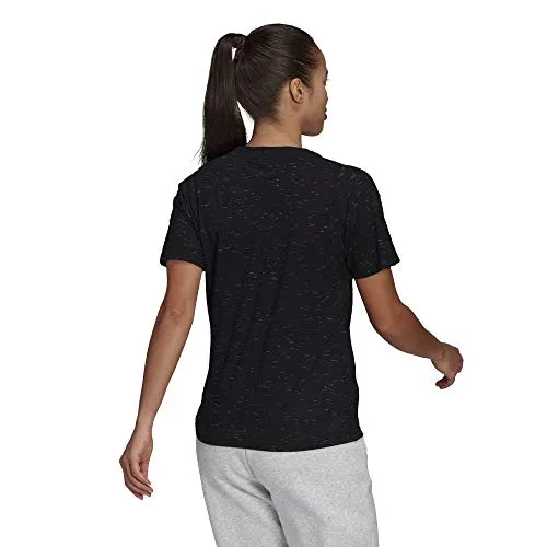 adidas womens Win 2.0 Tee Black Melange 1X