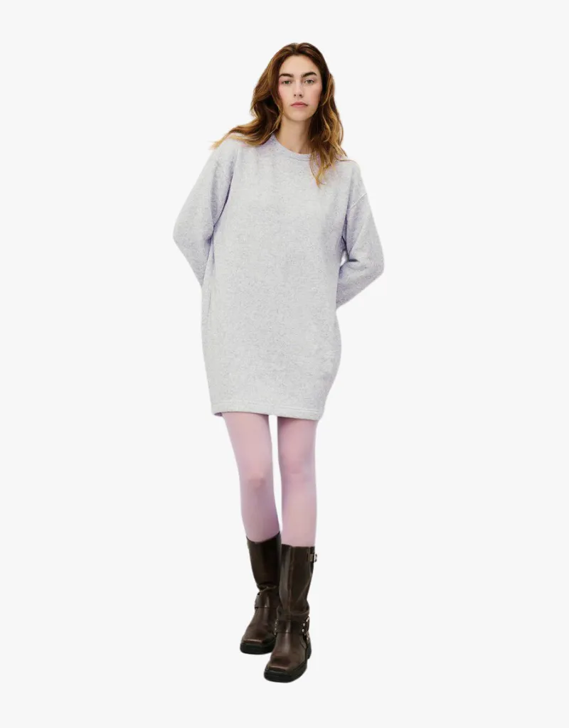 American Vintage Evona Dress in Melange Light Grey