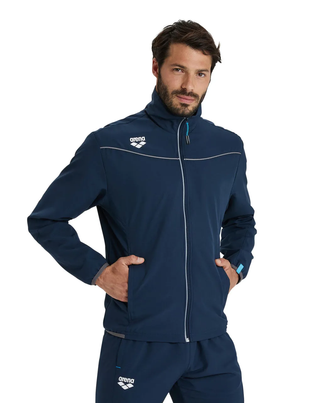 Arena Team Unisex Panel Jacket - Navy