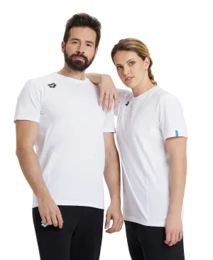 Arena Team Unisex Panel T-Shirt - White