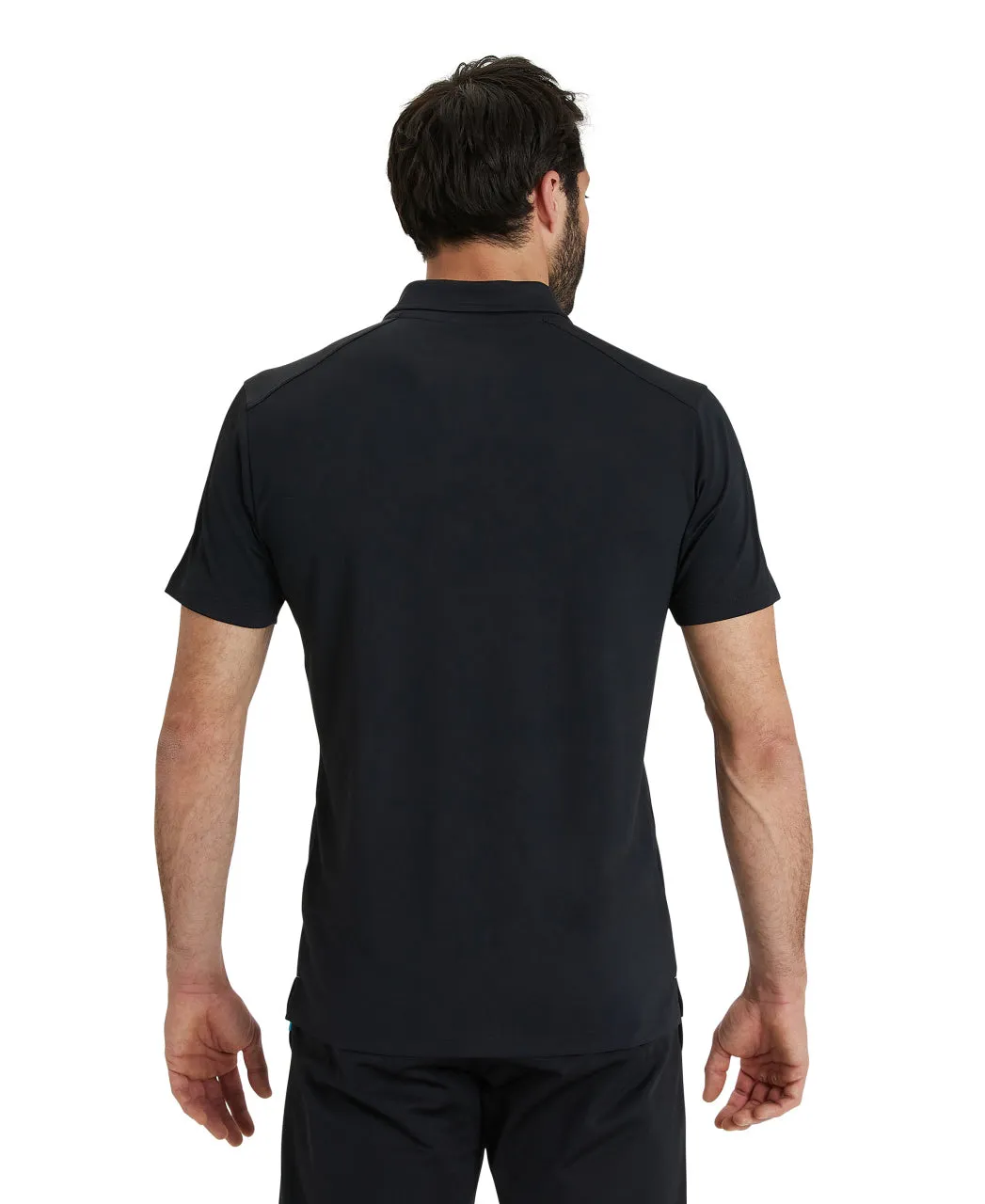 Arena Team Unisex Solid Polo Shirt - Black