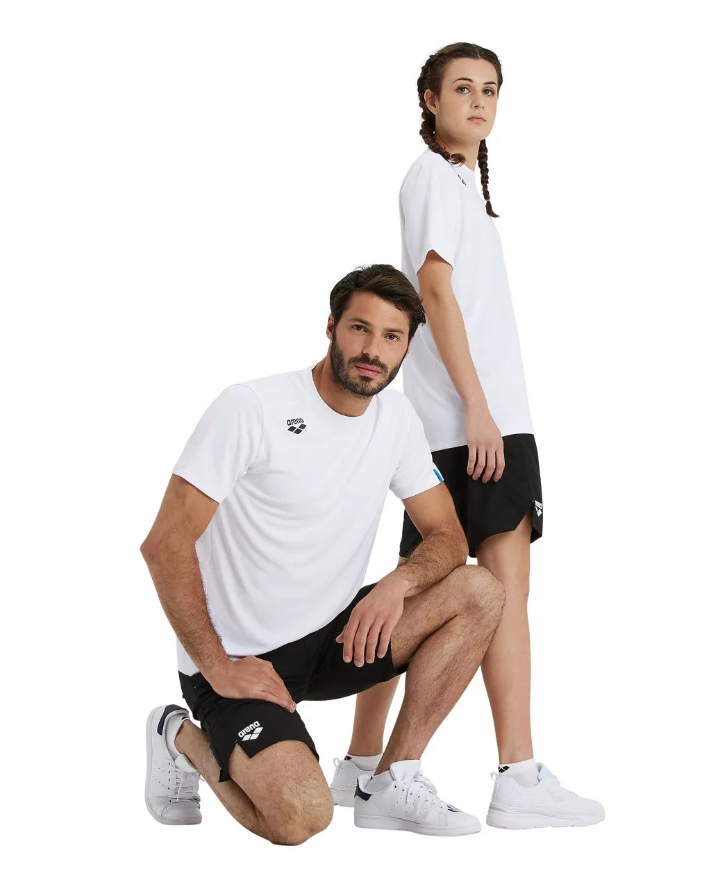Arena Team Unisex Solid T-Shirt - White