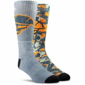 Ariat Roughneck Graphic Crew 2-Pack Socks