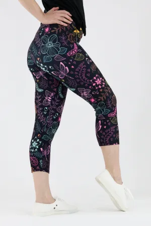 Arthropod Allure - Casual Capri Leggings