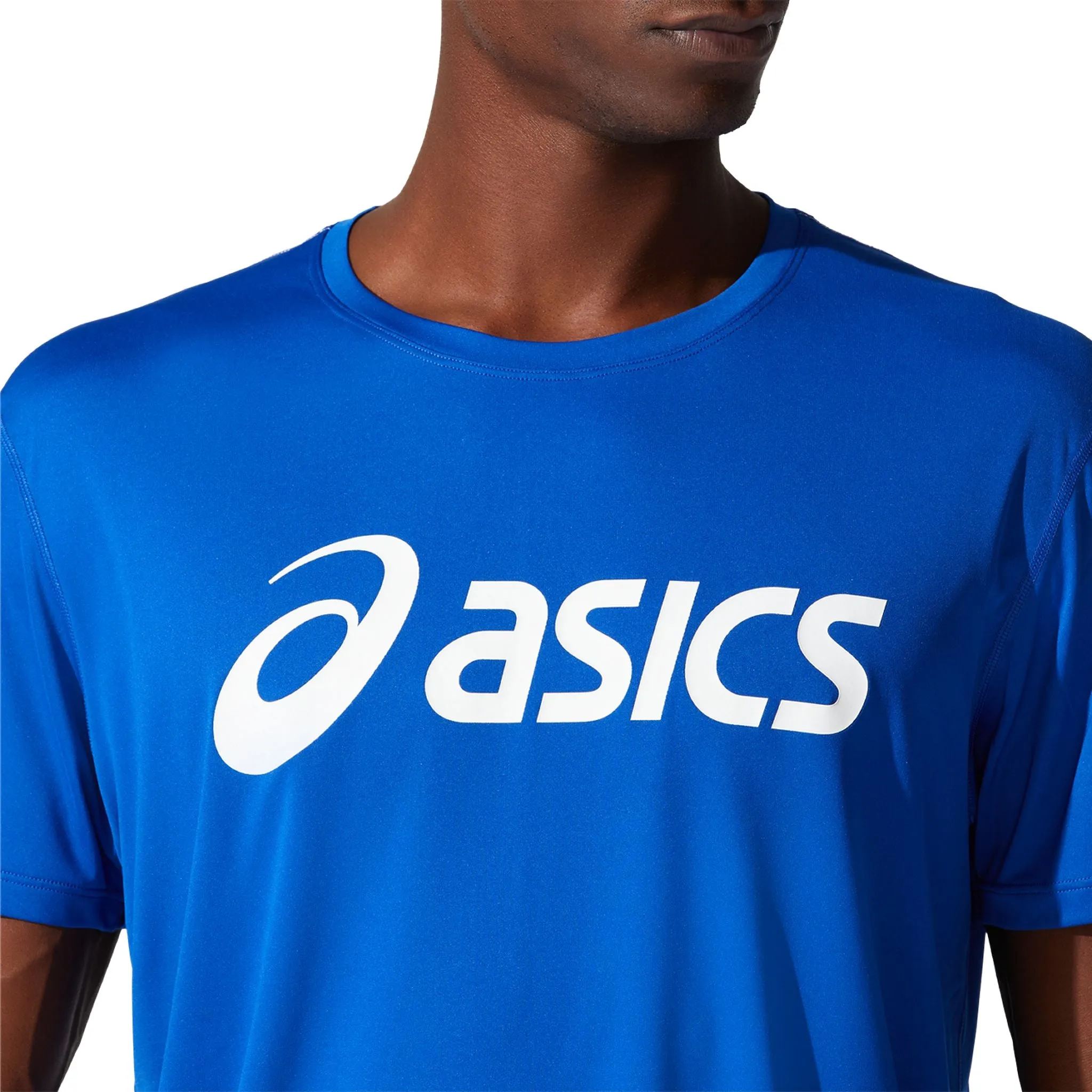 ASICS Silver Mens Short Sleeve Tee