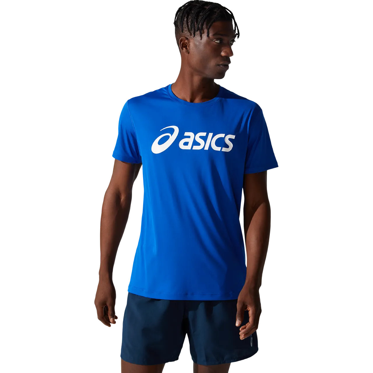 ASICS Silver Mens Short Sleeve Tee