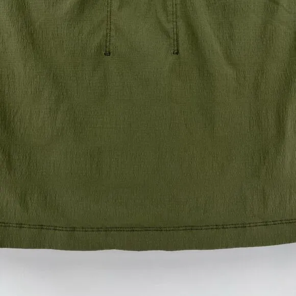 Athleta Trekkie North Mid Rise Green Skort Skirt Shorts 541879 Women’s Size 6