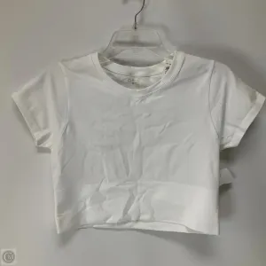Athletic Top Short Sleeve By Aerie In White, Size: L