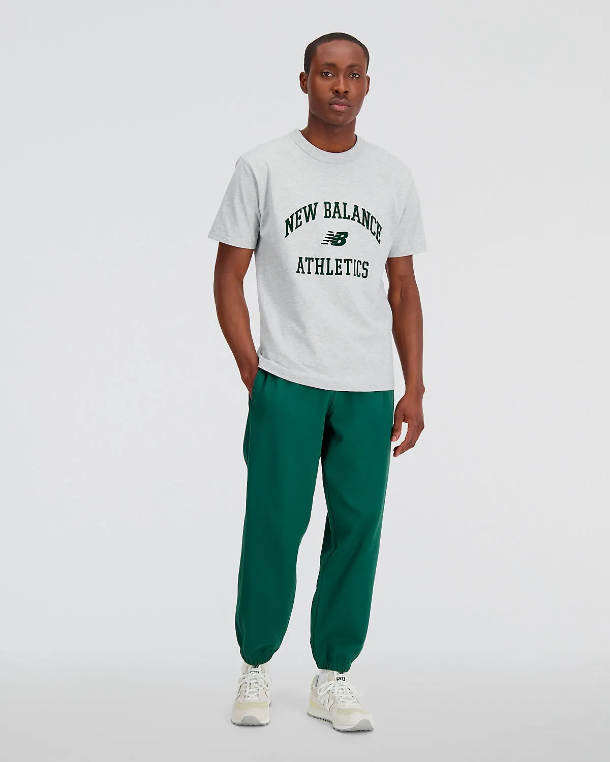 Athletics Varsity Graphic T-Shirt - Athletic Grey