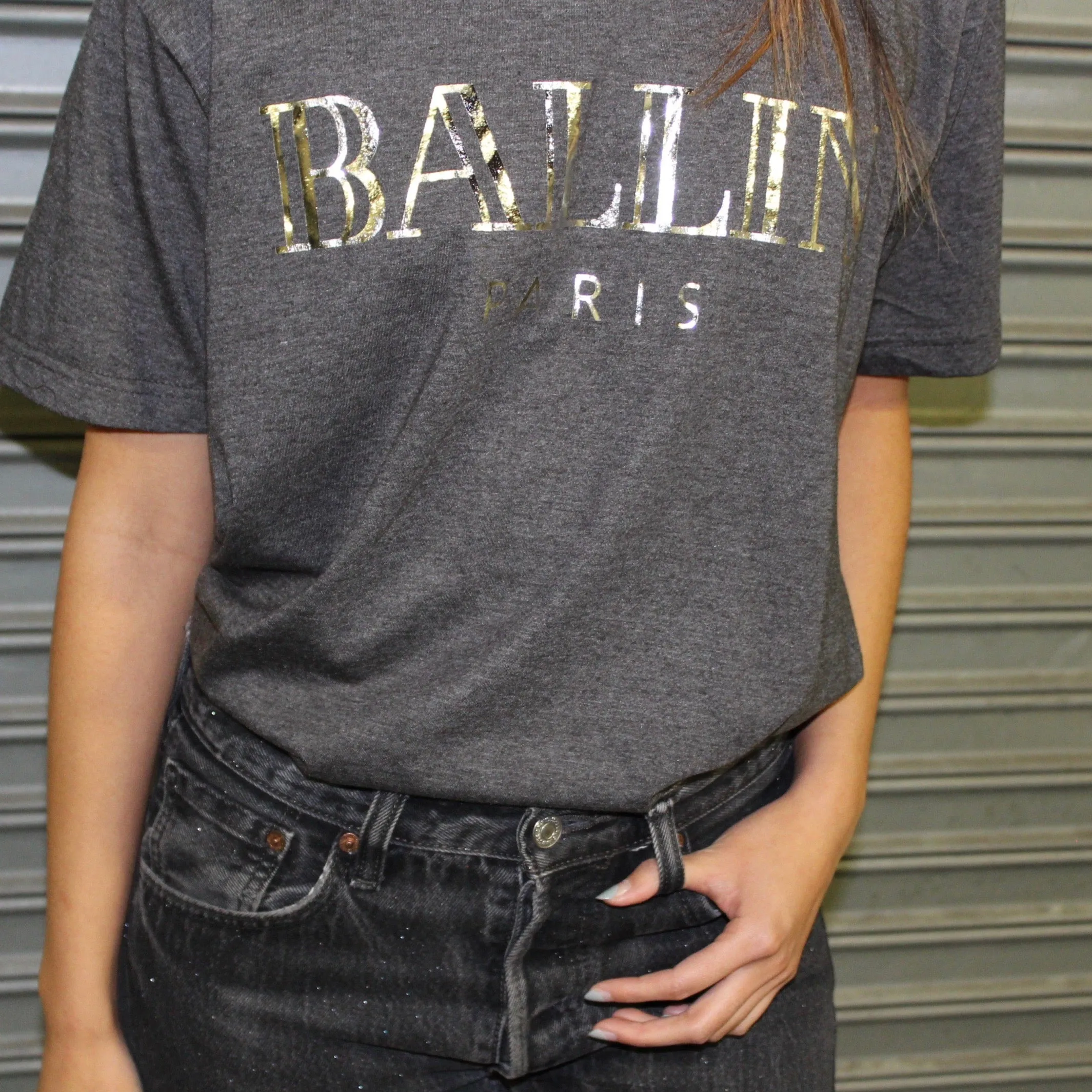 BALLIN SILVER FOIL TEE