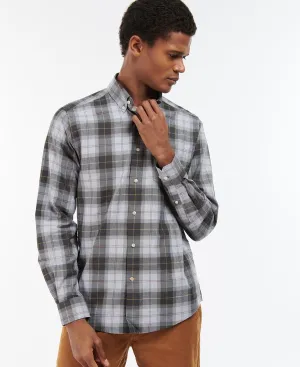 BARBOUR WETHERAM TAILORED SHIRT - GREYSTONE