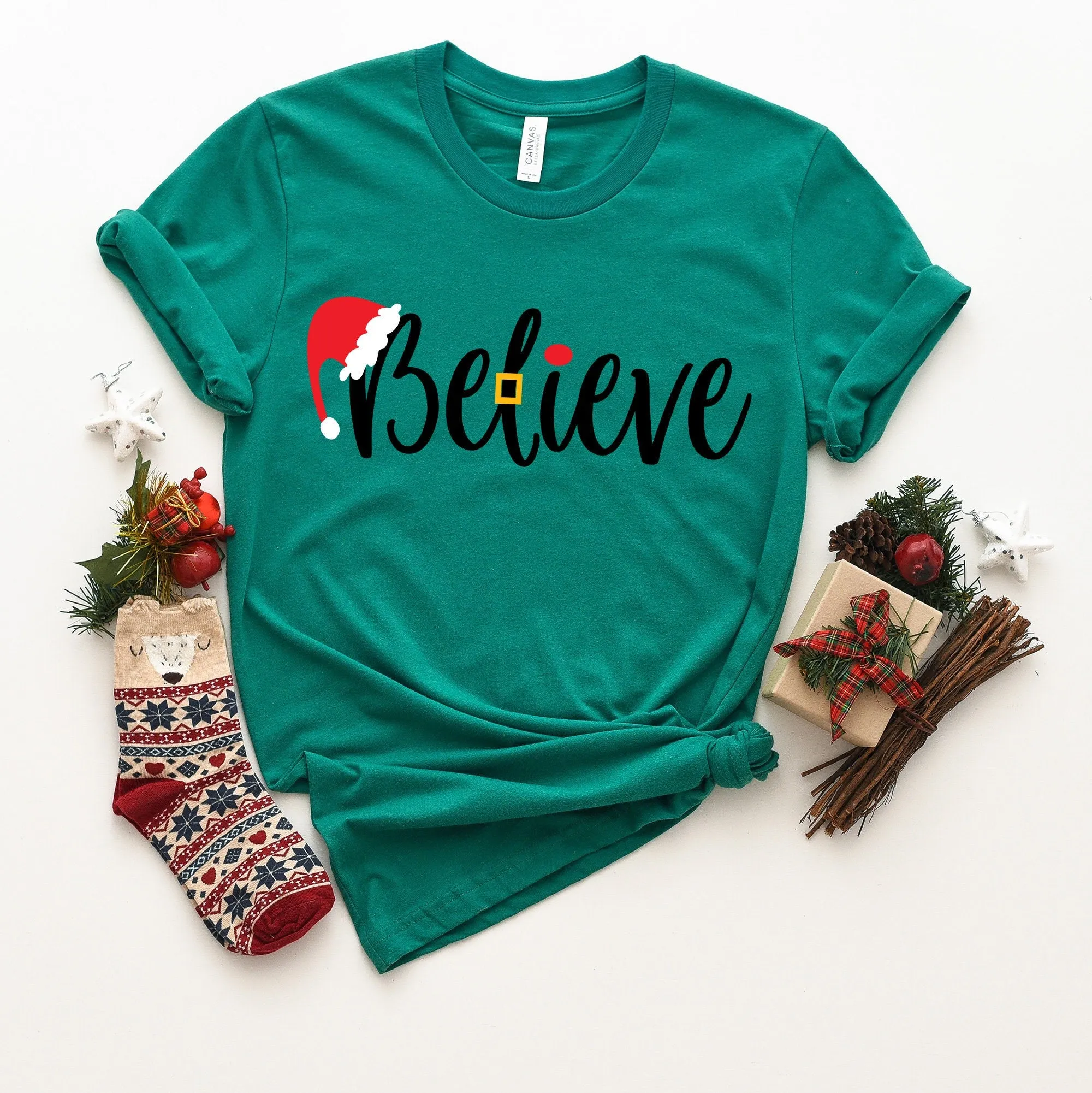 Believe Christmas Holiday T-Shirt