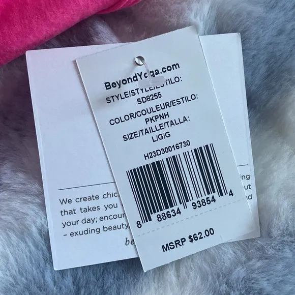 Beyond Yoga Space-dye Slim Racerback Sports Bra in Electric Pink