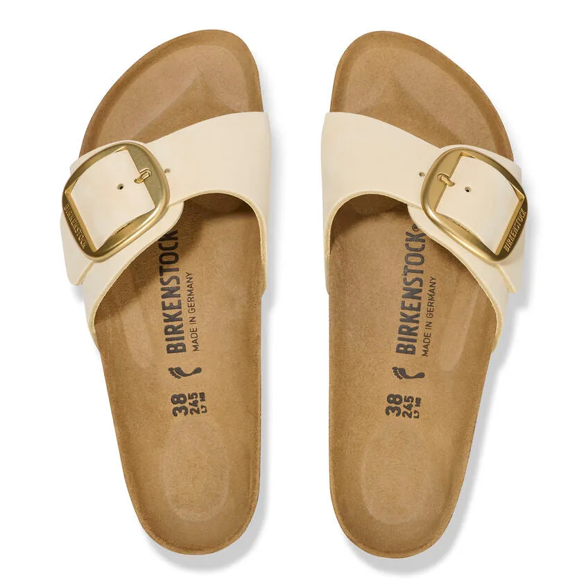 BIRKENSTOCK- MADRID BIG BUCKLE NUBUCK LEATHER SANDAL