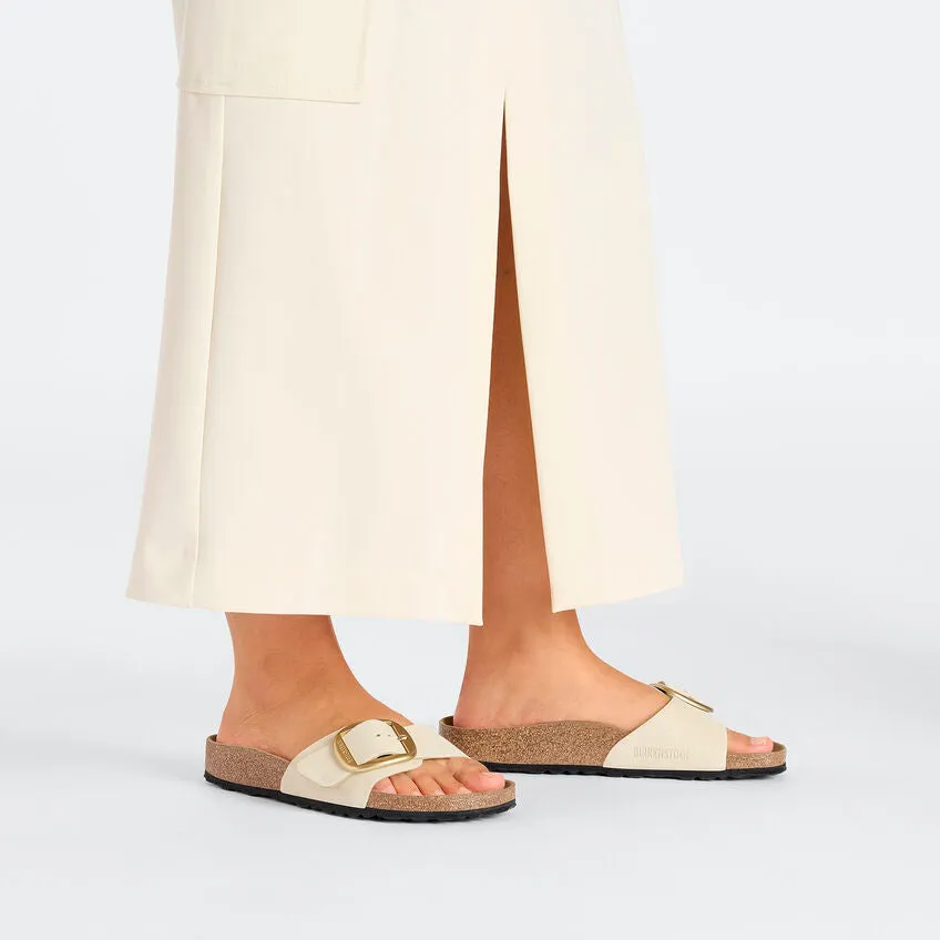 BIRKENSTOCK- MADRID BIG BUCKLE NUBUCK LEATHER SANDAL