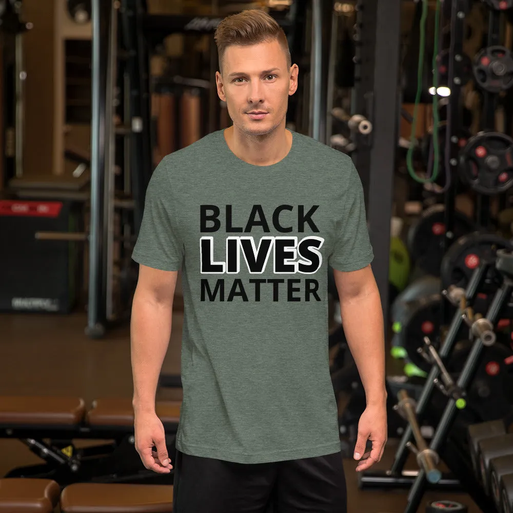 Black Lives Matter Shirt BLM Men's Women's Cotton Short Sleeve T-Shirt Unisex