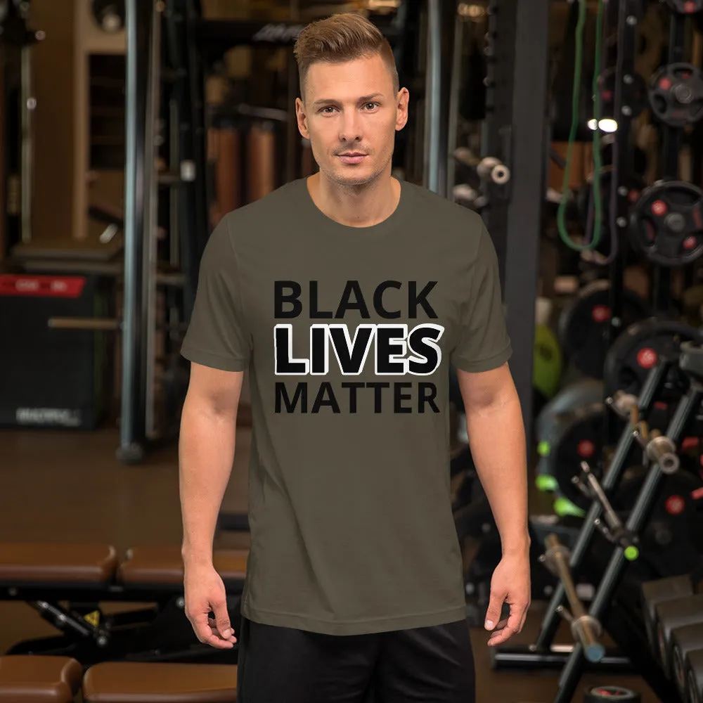 Black Lives Matter Shirt BLM Men's Women's Cotton Short Sleeve T-Shirt Unisex