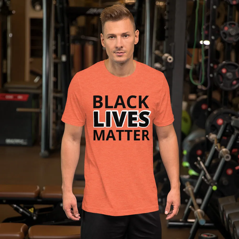Black Lives Matter Shirt BLM Men's Women's Cotton Short Sleeve T-Shirt Unisex