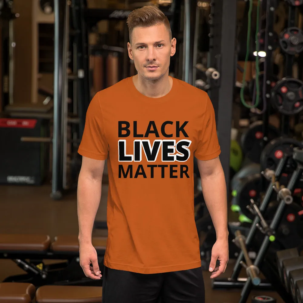 Black Lives Matter Shirt BLM Men's Women's Cotton Short Sleeve T-Shirt Unisex