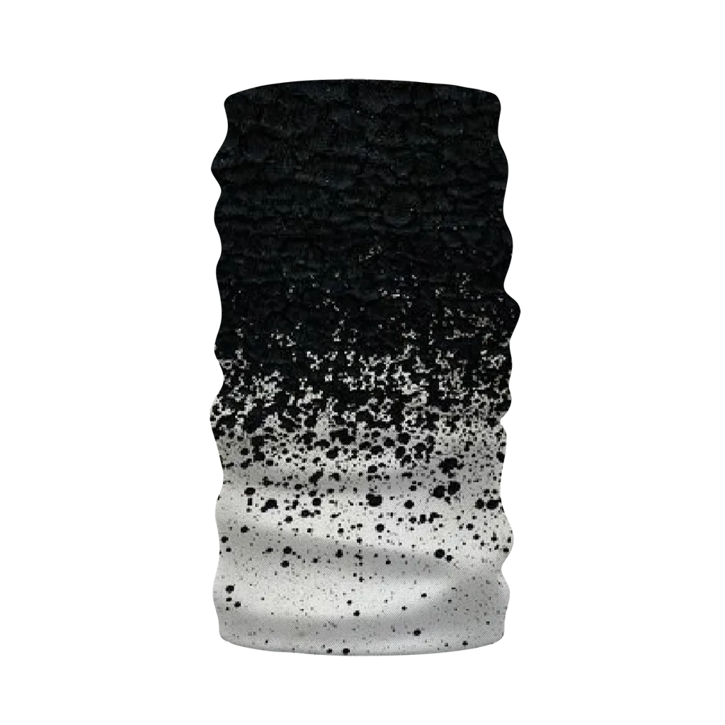 Black Paint Spots White Neck Warmer Morf Scarf