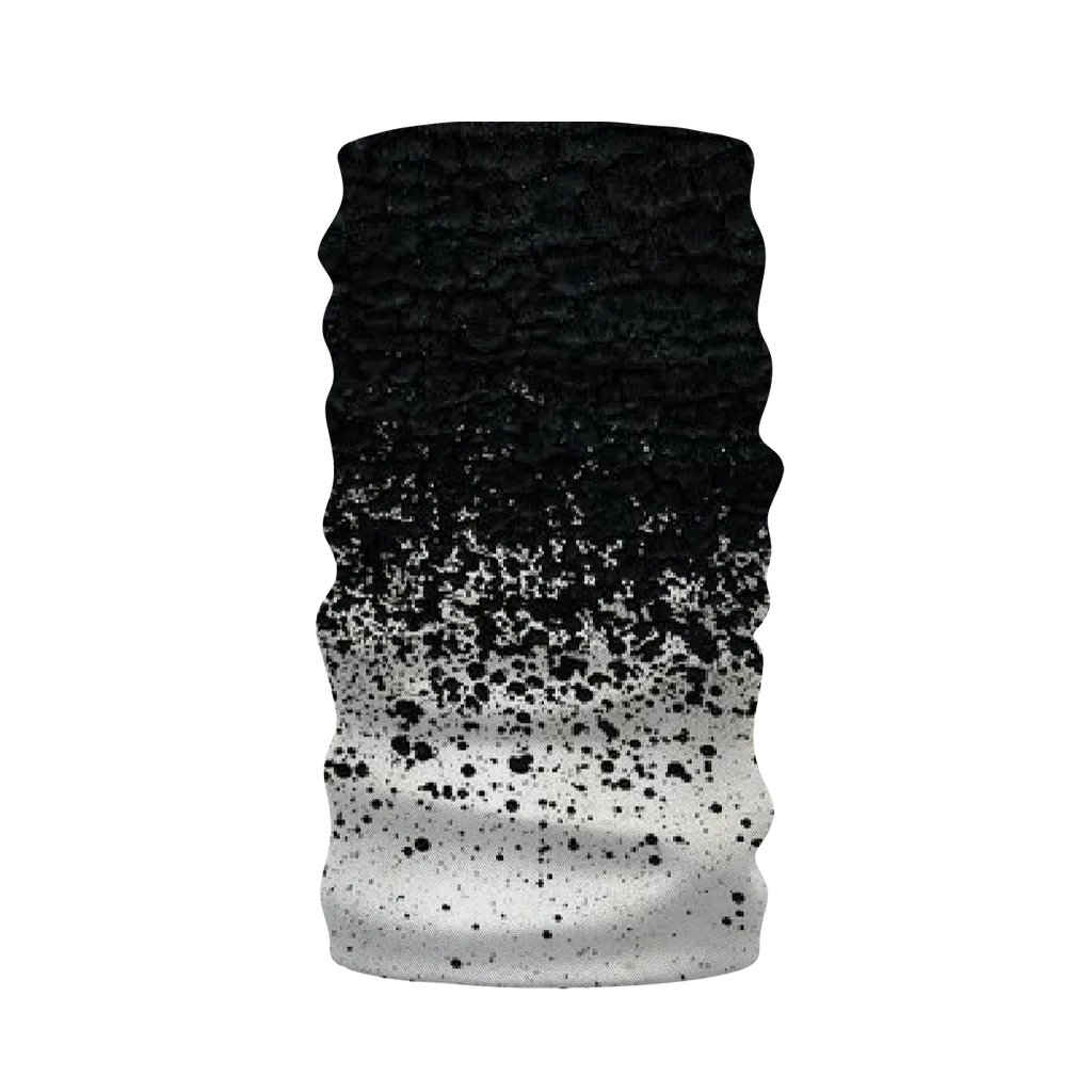 Black Paint Spots White Neck Warmer Morf Scarf