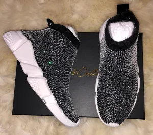 Black Rhinestone Sneaker