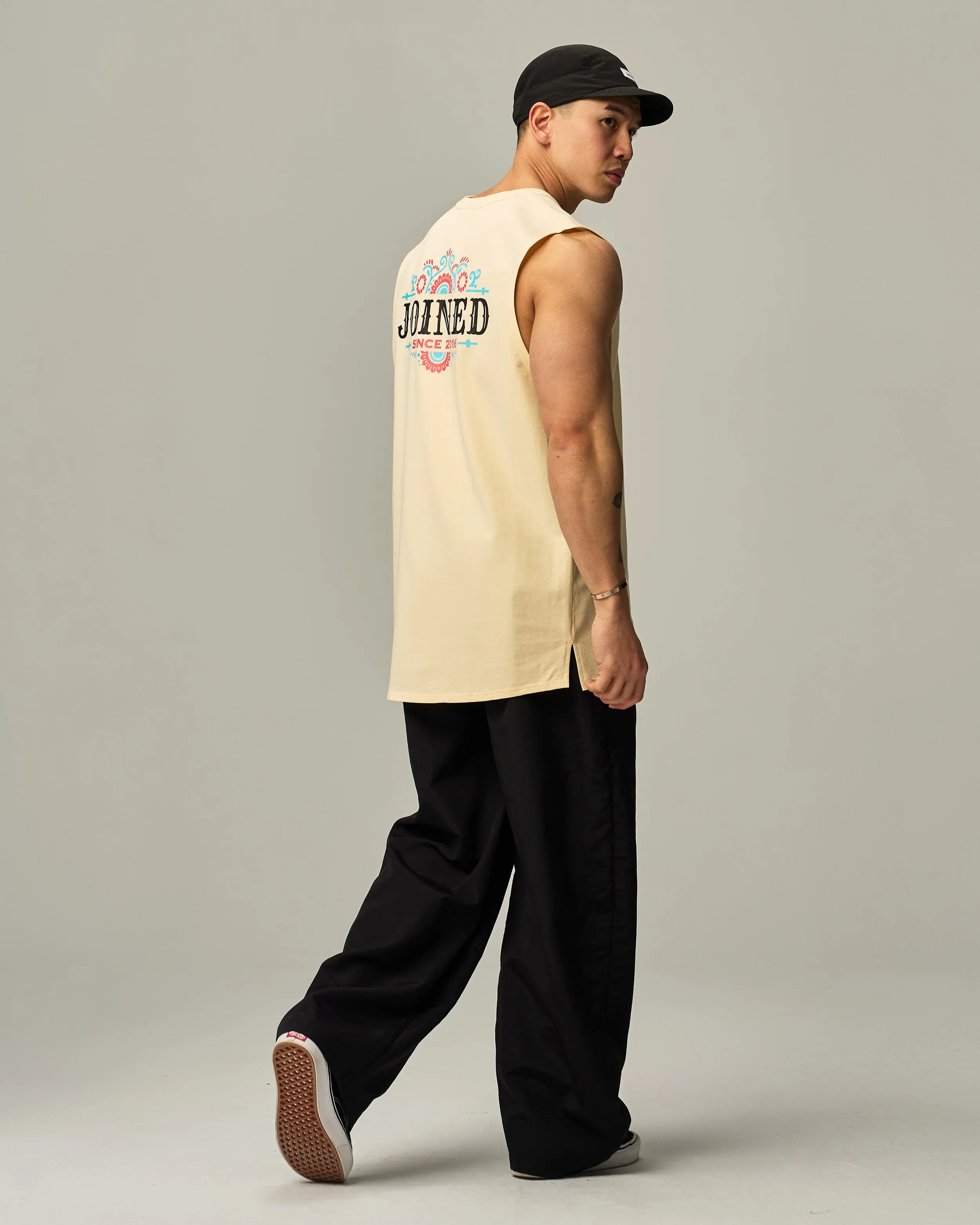 Blossom Ribbed-Neck Cropped Tank