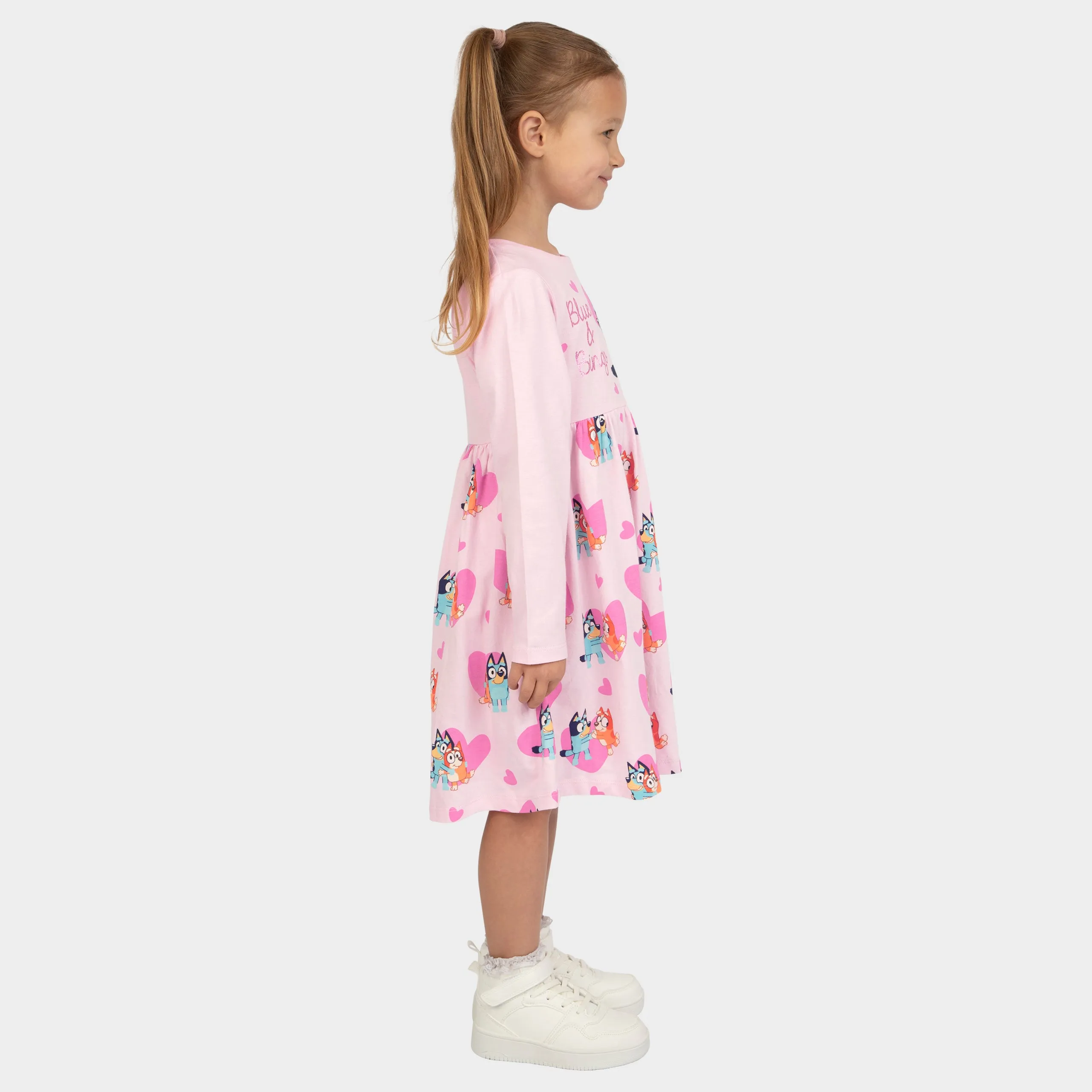 Bluey Dress - Bluey And Bingo Hearts
