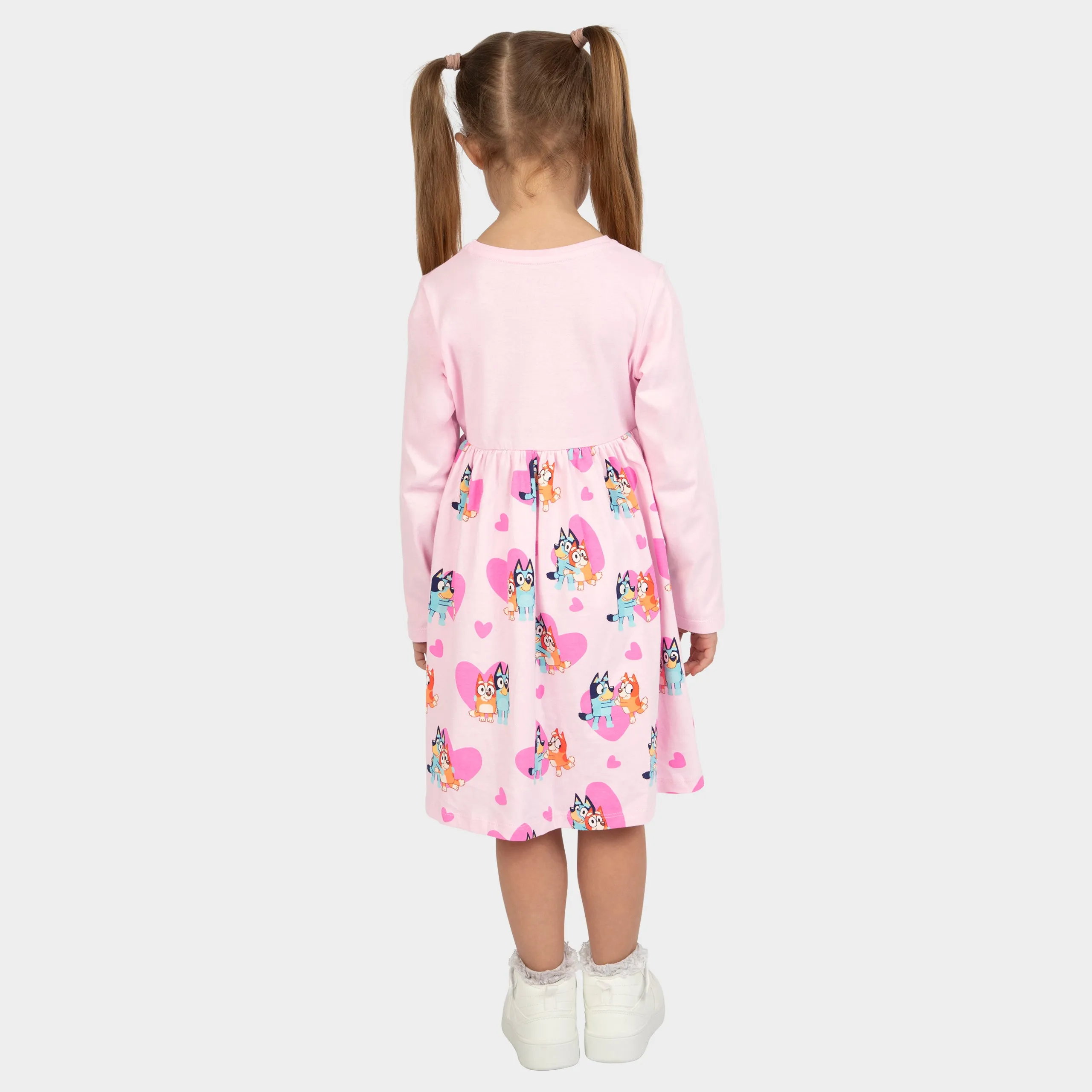 Bluey Dress - Bluey And Bingo Hearts