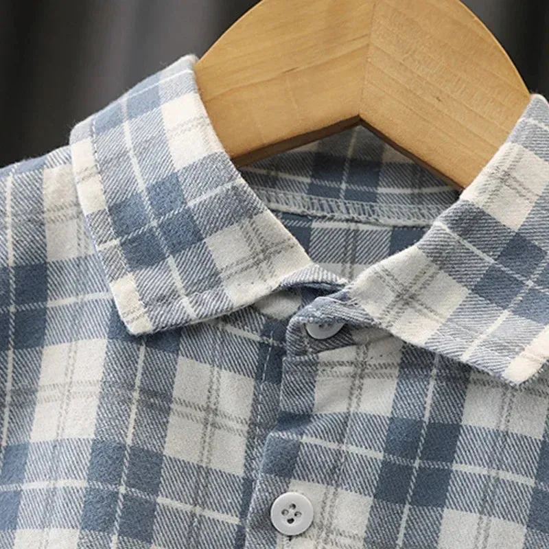 Boys & Girls Cotton Checkered Clothes Shirt