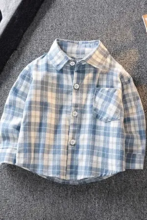 Boys & Girls Cotton Checkered Clothes Shirt
