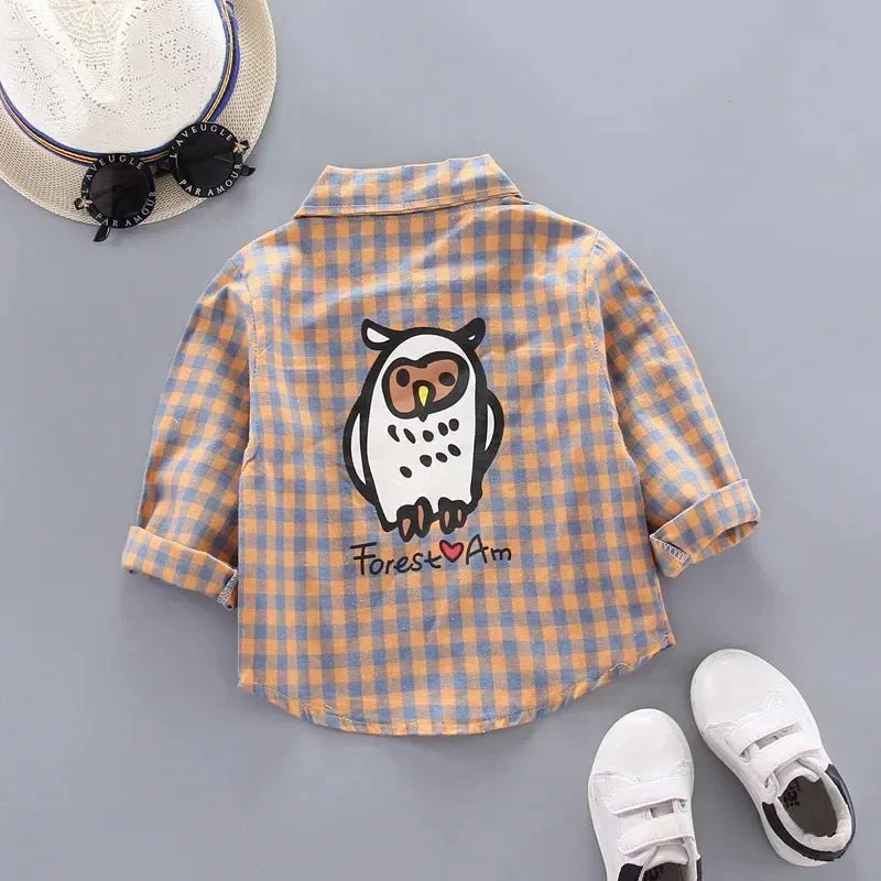 Boys & Girls Cotton Checkered Clothes Shirt
