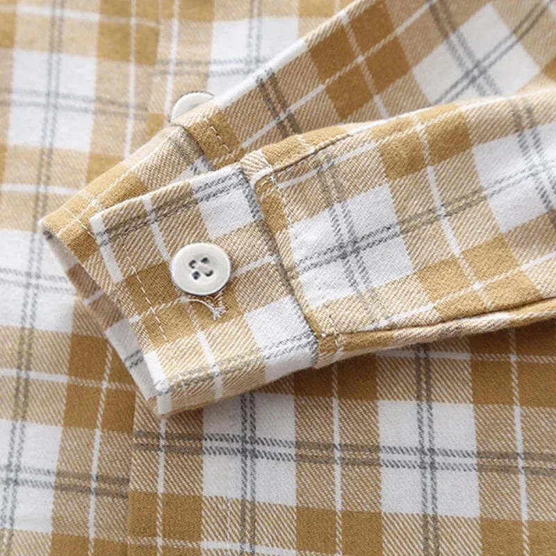 Boys & Girls Cotton Checkered Clothes Shirt