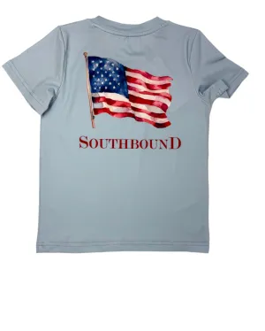 Boy's Performance Tee - USA Flag