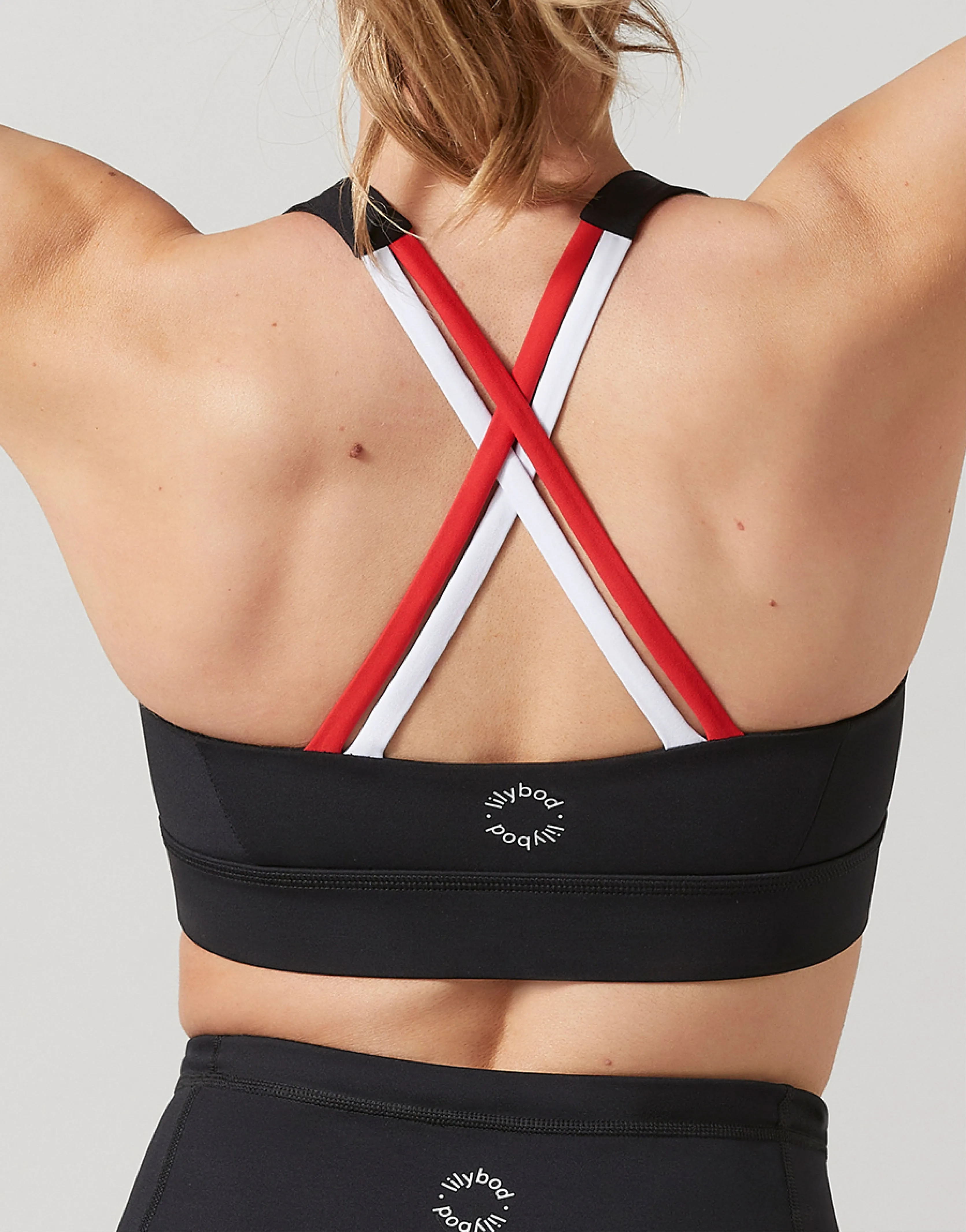Brooke Sports Bra in Black & White