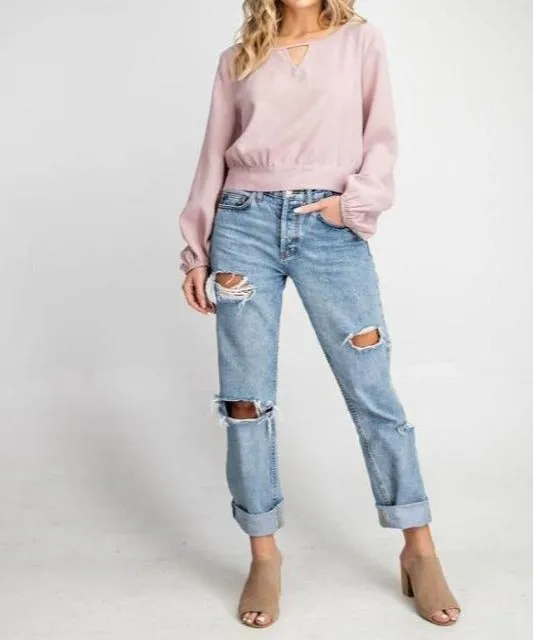 Cassie Ballon Sleeve Blouse
