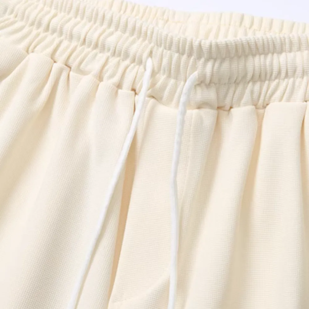 Casual Star Embroidery Drawstring Shorts