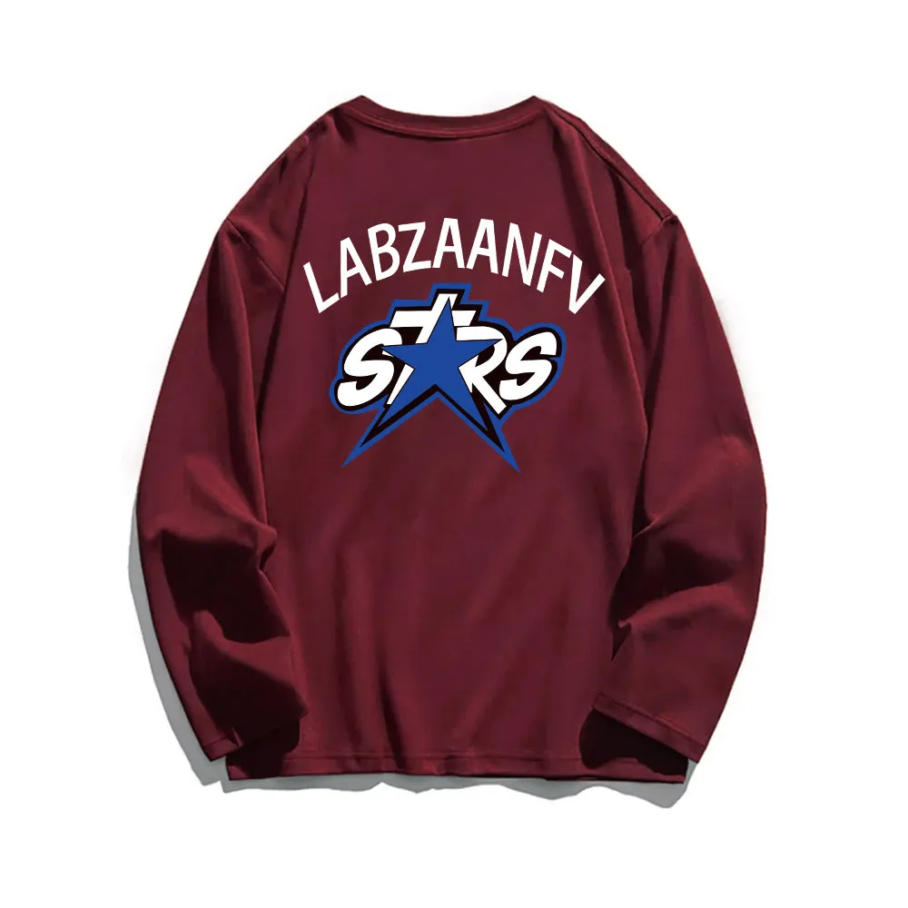 Casual Stars Letter Print Sweatshirt