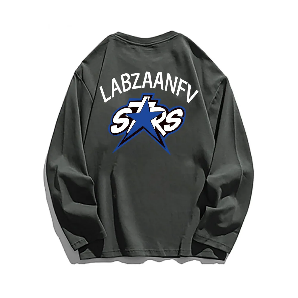 Casual Stars Letter Print Sweatshirt