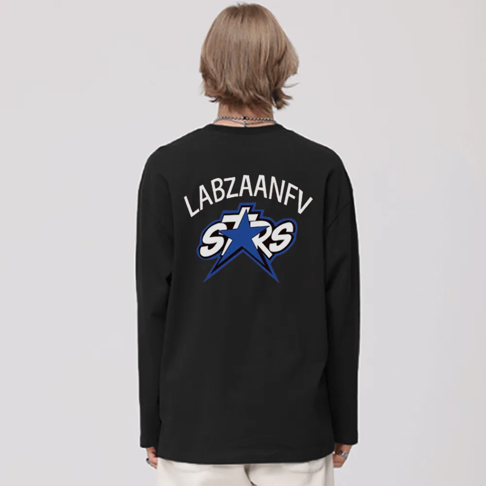 Casual Stars Letter Print Sweatshirt
