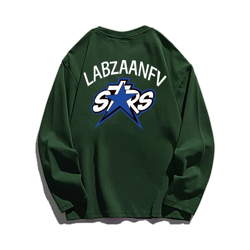 Casual Stars Letter Print Sweatshirt