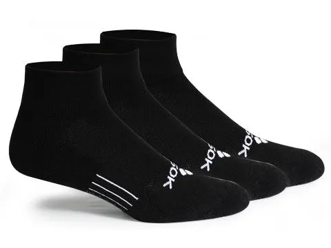 CF2 Cushion Qtr Black (3 pair pack)