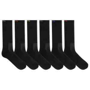 Chaps Men's Solid Athletic Crew Socks 6 Pair