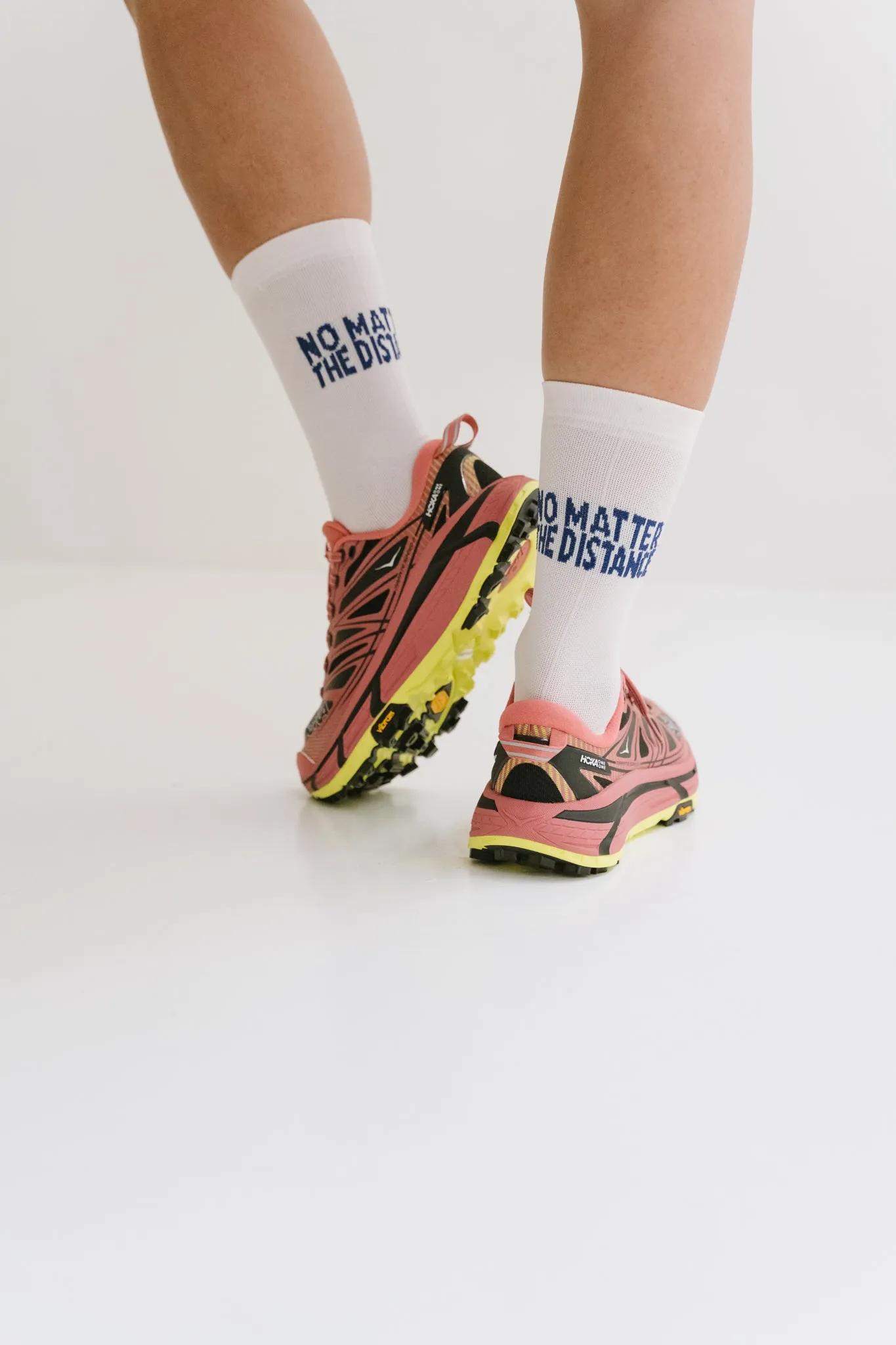 Chaussettes de running rose - Brandy