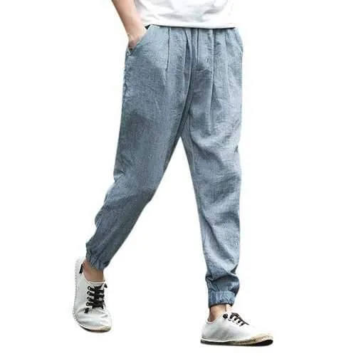 Chinese Style Linen Casual Pants