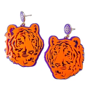 Clemson Tigers Mascot Earrings