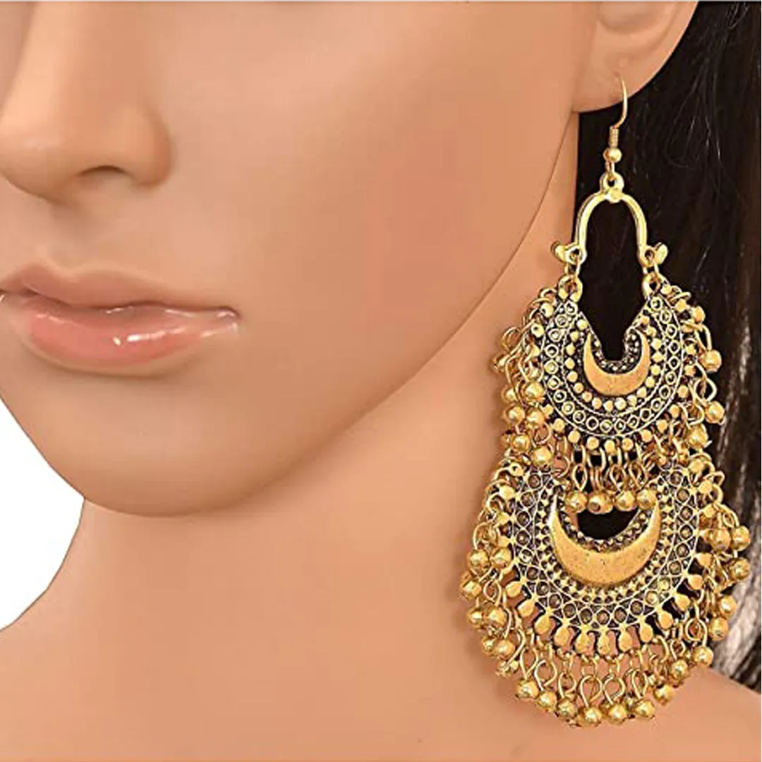 Combo of 4 Oxidized Layered Beads Jhumki